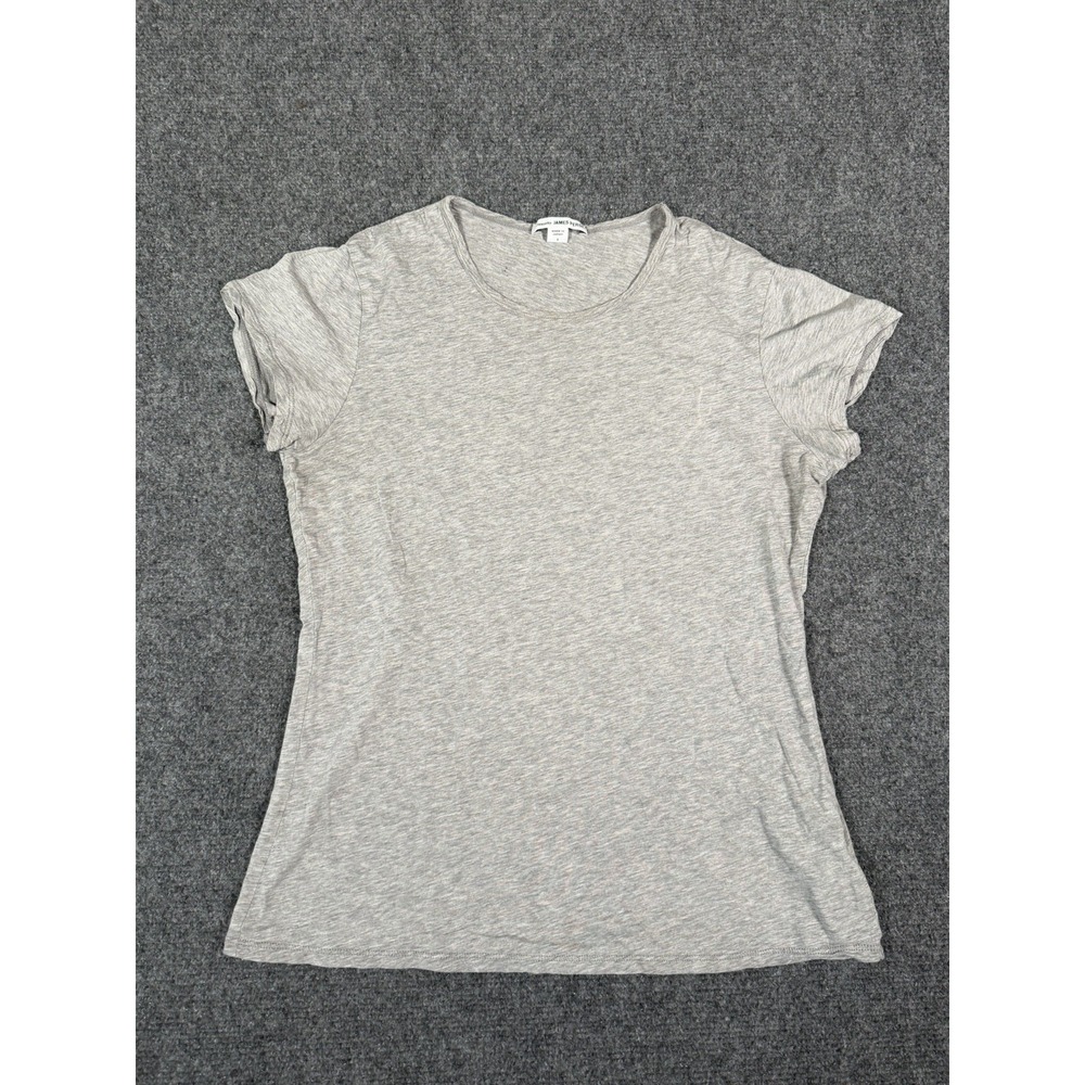 James Perse Cotton Cashmere Slub Tee Shirt Womens Size 1 Small Gray Japan